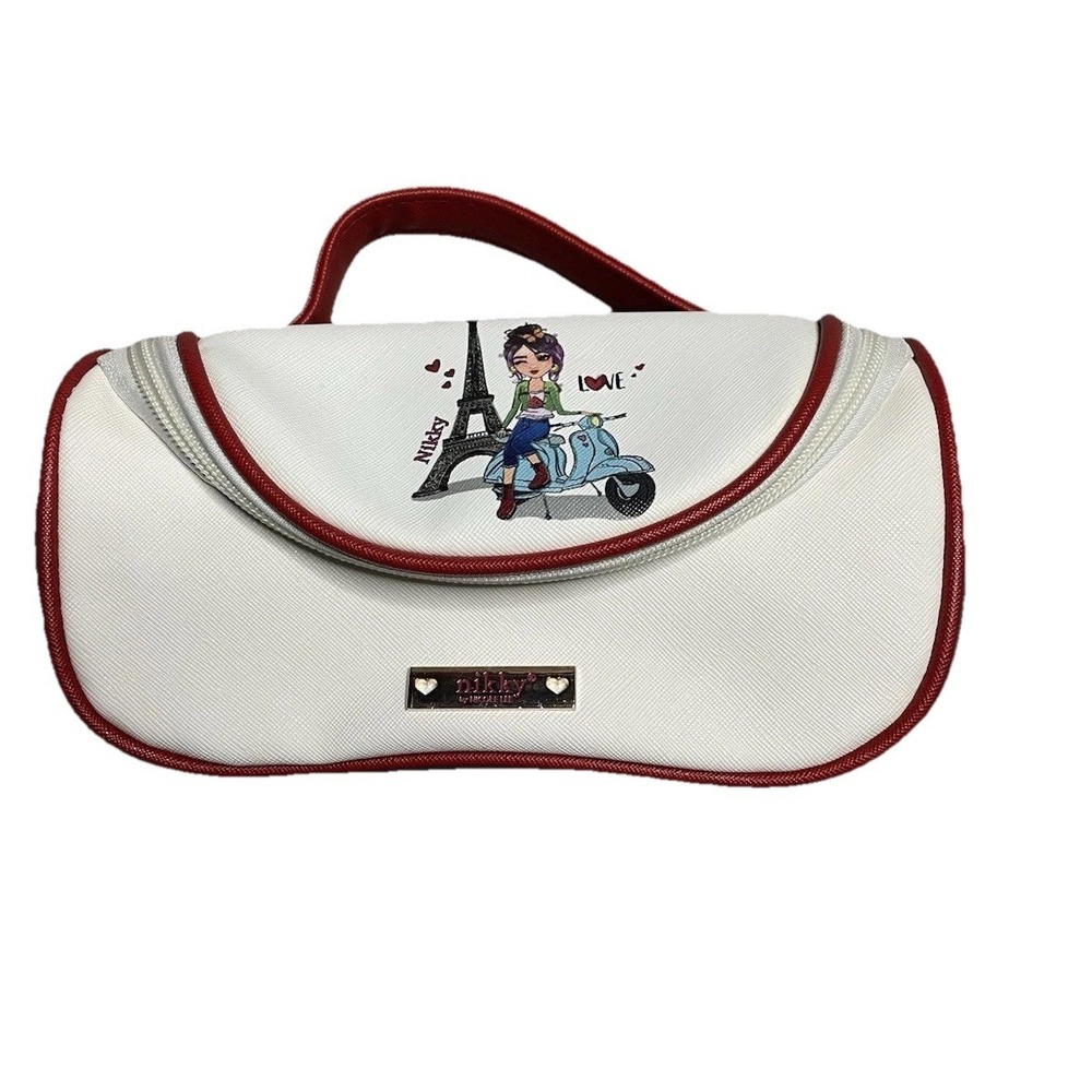 NIKKY BY NICOLE LEE COSMETIC BAG NIKKY BY NICOLE LEE Scooter Eiffel  MAKEUP BAG